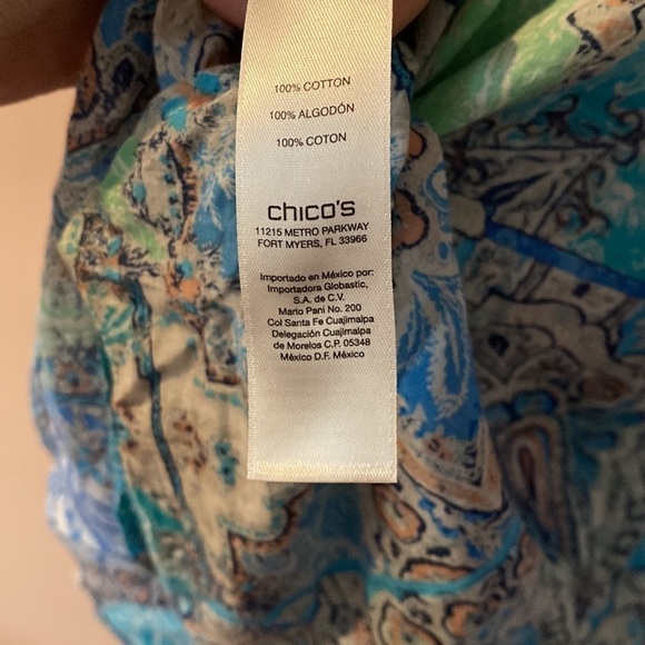 Chicos Button Down Top - Picture 7 of 8